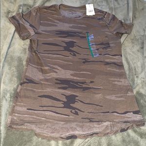 Camo print tee shirt